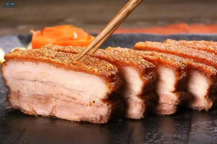 Cách làm món thịt lợn giòn bì