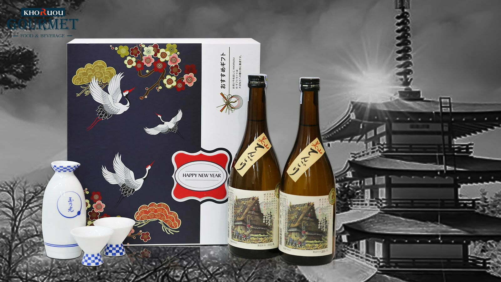 Gợi Ý Những Mâu Hộp Quà Rượu Sake Nổi Tiếng Nhật Bản Dành Tặng Cho Người Thân, Đối Tác